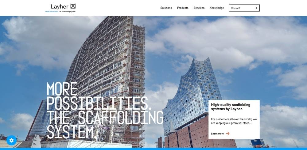 Layher modular scaffolding
